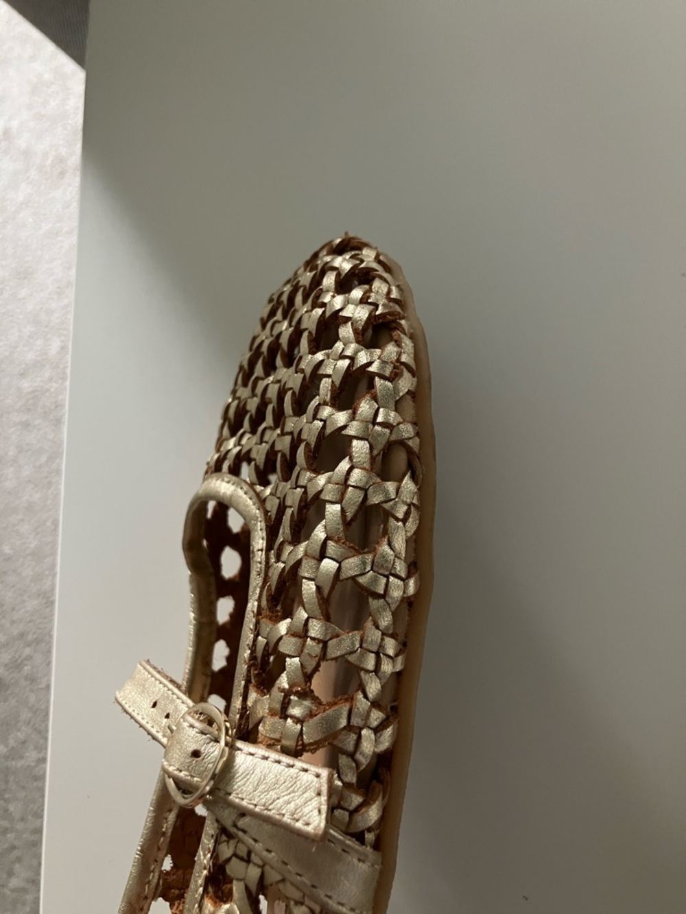 The Women's Woven Ballerina Mary Jane by Anya Origo barefoot shoes - Picture 9 of 11